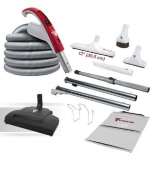 Ensemble boyau 110/24v avec balai électrique cyclovac